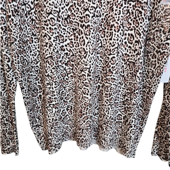 Liz Claiborne Peggy Animal Crew Neck Lightweight Sweater XL - Picture 4 of 15